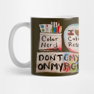 True Color Nerd - Button, protector and sign Mug